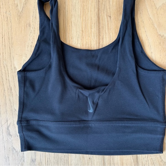 NIKE Yoga Luxe Crop Top Long-Line Light-Support Non-Padded Sports Bra - Picture 6 of 6